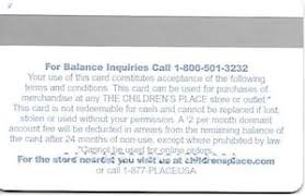 Children's place gift card balance. Gift Card 5 Kids The Children S Place United States Of America Children Col Us Cp 0003