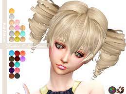 Animate Hair 41 Akane Ts4cc Studio K Creation Japanese Hairstyle Anime Hair Sims 4