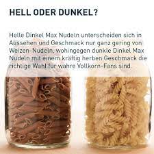 helle dinkel nudeln oder doch lieber die dunkle dinkelvollkorn variante wir haben beide sorten in verschiedensten nudelformen dinkel vollkorn nudeln