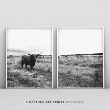 Black And White Farmhouse Wall Decor Cow Print Nursery Farm Animal Wall Art Black And White Etsy Farm Animal Nursery Animal Wall Art Cow Wall Art