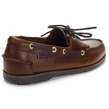 Sebago Endeavour Mens Brown Waxed Leather Boat Deck Shoes Size 8-13 | eBay