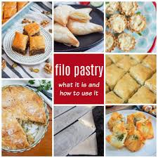 Baklawa b ashta phyllo pastry dough cups filled with. Filo Pastry What It Is And How To Use It Caroline S Cooking