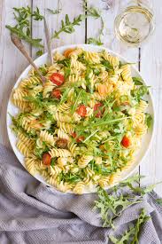 Lemon Rocket Pasta Salad Lauren Caris Cooks Recipe Pasta Salad Healthy Recipes Refreshing Food