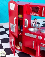 red vintage kitchen kidkraft