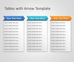 Simple Table With Arrows For Powerpoint Presentations With Unique Design And Style Powerpoint Template Free Powerpoint Templates Powerpoint Presentation Design