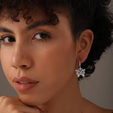LeCalla 925 Sterling Silver Butterfly Earrings for Women