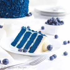 The inside of the cake is as striking as the decorative icing. Blue Velvet Cake A Bajillian Recipes