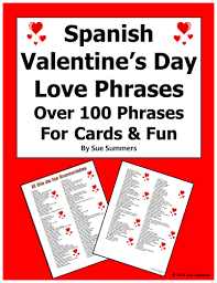 Personalize chic valentine's day photo cards to share this february 14. Spanish Valentine S Day Bilingual Love Phrases For Cards And Fun Teaching Resources