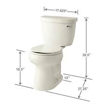 Kohler Cimarron Comfort Height 2 Piece 1 6 Gpf Single Flush Round Toilet With Aquapiston Flush Technology In Biscuit K 3888 96 The Home Depot Kohler Cimarron Toilet Cimarron