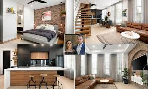 Art deco, short for arts décoratifs, is characterized by rich colors, bold geometry, and decadent detail work. Art Deco Delight Three Bedroom Property From Season 12 Of The Block Goes Up For Sale Daily Mail Online