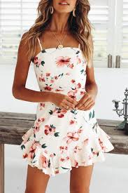 Gift Day Backless Bowknot Floral Printed Sleeveless Bodycon Dress In 2020 Casual Dresses For Teens Dresses For Teens Fashion