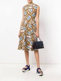 Marni Printed Midi Dress Printed Midi Dress Marni Dress Dresses
