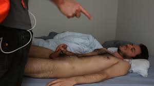 Roommate caught gay friend jerking off and cum!