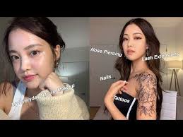 Natural Korean Makeup To Ig Baddie Asian Baby Girl Abg Transformation Still In Shock A In 2021 Korean Makeup Long Platinum Blonde Asian Babies