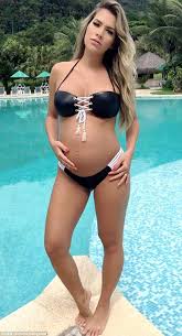 She and matheus lisboa both became famous by appearing on big brother brazil. Rising Supermodel Adriana Sant Anna Bikinis Pregnant Bikini Bikini Tops