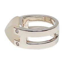 Bague Hermes 48 Argente 7400802