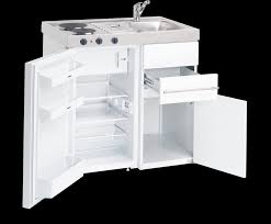 Avanti kitchenettes, 30 and 36 inches wide, combine sink, stove and refrigerator in one compact unit kitchen. Tiny Compact Kitchen With Fridge And Undersink Cupboard