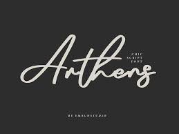 The designed shared this font for free that you can use in your graphic designs. Arthens Script Font