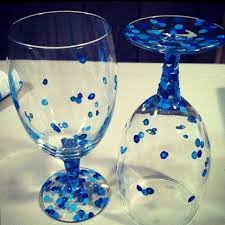 Acrylic Hand Painted Glasses Hand Painted Glassware Painting Glassware Diy Wine Glasses
