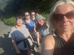 On Wednesdays we walk 🙂..... a soggy walk and catch up then back for a  brew with the ladies.