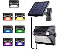 Areout Fence Solar Wall Lights Outdoor With Separate Panel Waterproof 12 Led Dual Head Mot Motion Sensor Lights Outdoor Sensor Lights Outdoor Solar Wall Lights
