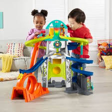 Includes one each avocado, taco and lime toys 4.75'' w x 8'' h x 1'' d Fisher Price Little People Wheelies Launch Loop Raceway Playset Target Australia