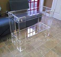 This transparent new console floats in the room without taking up permanent visual residency. Acrylic Console Sofa Table Buy Online In United Arab Emirates At Desertcart Ae Productid 43082429