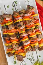 My secret ingredient to lighten the dressing is greek yogurt, which replaces oil. Steak Kabobs Simple Joy