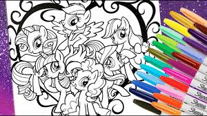 Maybe you would like to learn more about one of these? My Little Pony Coloring Book Mlp Colouring Pages Coloring For Kids Mane 6 Youtube