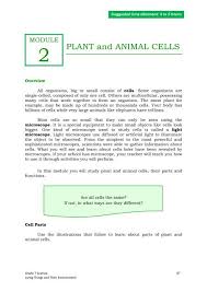 Which part of an animal cell gives shape to the cell? Module Plant And Animal Cells Depedcsjdm