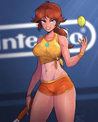 princess daisy and tennis daisy (mario and 2 more) drawn by kluverdesigns |  Danbooru
