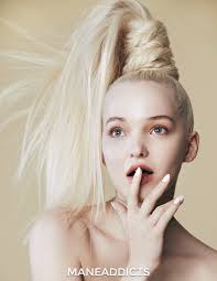 See how much dove cameron's beauty look has changed since her disney channel days and check out all of her best red carpet moments here. Try These Dove Cameron Prom Hairstyles By Chad Wood Mane Addicts