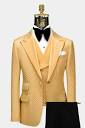 Gold Checkered Tuxedo Suit | Gentleman's Guru
