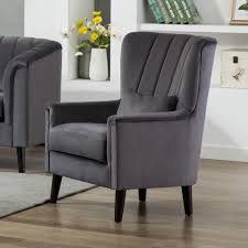 Get grey arm chairs at target™ today. Mairead Grey Velvet Armchair Vintage Fluted Design Get Furnished