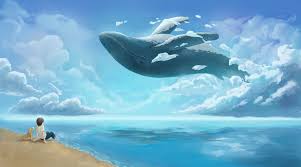 Whale In The Cloud Beautiful Dark Art Whale Art Whale
