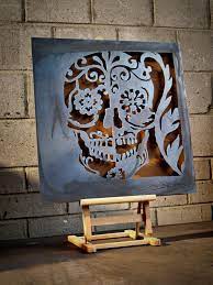 But With The Punisher Skull Design Metal Art Projects Plasma Art Plasma Cutter Art