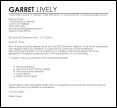 Autocad Draftsman Cover Letter Sample Cover Letter Templates Examples