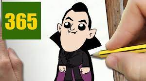 How To Draw A Count Dracula Cute, Easy Step By Step Drawing Lessons For  Kids - Youtube