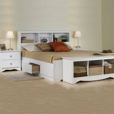 Prepac monterey white platform storage bed. Prepac Monterey White Queen Wood Platform Storage Bed 3 Piece Bedroom Set Walmart Com Walmart Com