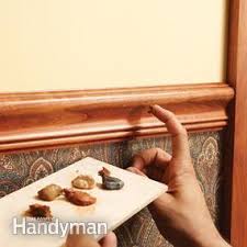 How to install chair rail molding ; How To Install A Chair Rail Molding Diy Family Handyman