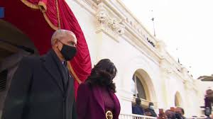 The former first lady michelle obama launched a blistering attack on donald trump and urged us citizens to elect democrat joe biden in november to end what she said had been chaos during the. Barack Obama And Michelle Obama Arrive For Inauguration