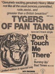 45cat Tygers Of Pan Tang Don T Touch Me There Burning Up Mca Uk Mca 582