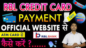Maybe you would like to learn more about one of these? Rbl Credit Card Payment Through Atm Card Debit Card Rbl Credit Card Bill Payment Credit Card Youtube
