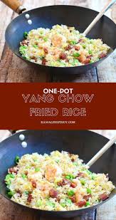 Yang Chow Fried Rice Is The Perfect Use For Day Old Rice Chock Full Of Chinese Sausage Shrimp Green Pe Young Chow Fried Rice Fried Rice Yang Chow Fried Rice