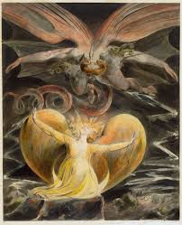 The Great Red Dragon The Woman Clothed In Sun The Great Red Dragon Paintings William Blake Art William Blake Paintings Red Dragon Painting