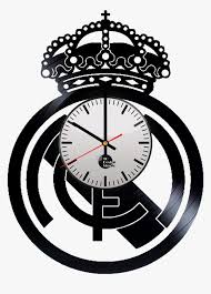Real madrid adult's cap hat black and white big logo. Real Madrid Handmade Vinyl Record Wall Clock Fan Gift Black Real Madrid Logo Hd Png Download Transparent Png Image Pngitem