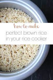 Make Ahead Tutorial How To Make Perfect Brown Rice In Your Rice Cooker Brown Rice Cooking Perfect Brown Rice Aroma Rice Cooker