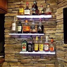 The older style support bracket they use on they larger shelves is far superior. Acrylic Wall Mounted Bar Shelves Wine Glass Rack Led Lighted Floating Shelf Buy Decorative Wall Mounted Wine Racks Plastic Wine Glass Rack Wall Mounted Led Wine Shelf Product On Alibaba Com