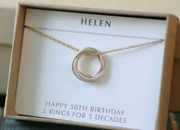 Unique 50th Birthday Ideas For Women 50th Birthday Gift Dainty 50th Birthday Jewelry 50th Gift For Sister Wife 50th Dainty Necklace 50th Birthday Gifts For Woman 50th Birthday Gifts Birthday Gifts For Sister