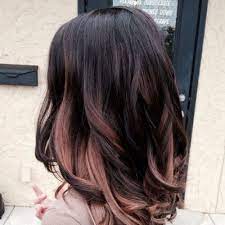 50 Colorful Peekaboo Highlights My New Hairstyles Peekaboo Highlights Hair Styles Dark Hair With Highlights